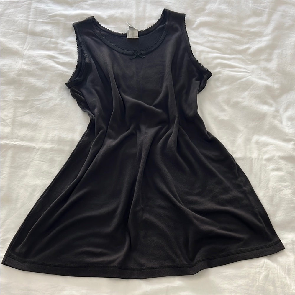 Women's Black Sleeveless A-Line Dress